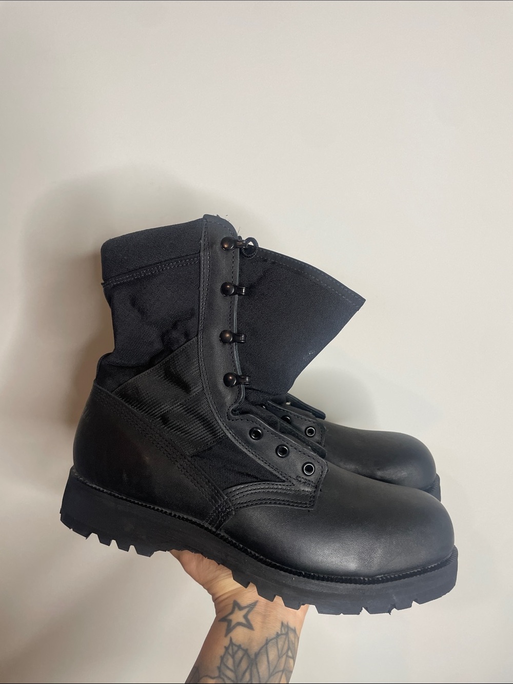 Belleville | 220 Trp ST Steel Toe Duty Boots Black Leather Size 10.5 NWT